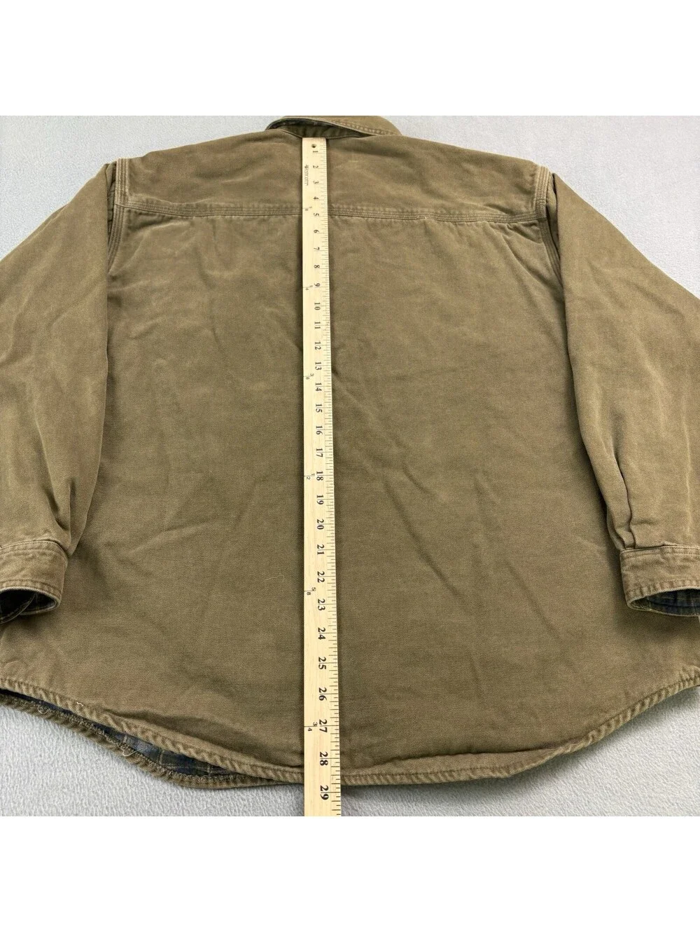 Vintage LL Bean Flannel Lined Hurricane Shirt Jacket Women’s Size XL Shacket